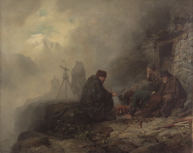 Raphael Ritz Ingenieure im Gebirge, 1870 G 0415 Öl auf Leinwand 64 x 80 cm Kunstmuseum Bern, Staat Bern 