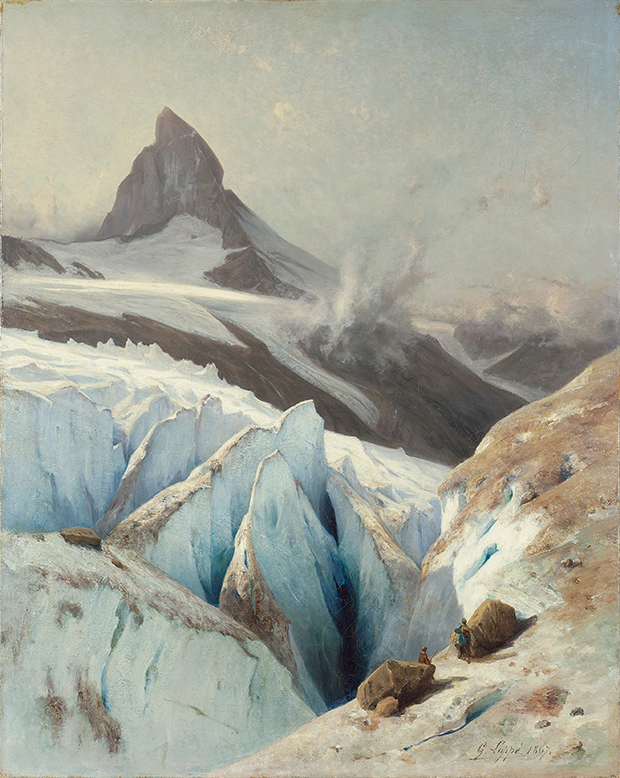 Gabriel Loppé, Das Matterhorn (1867), Öl auf Leinwand, 79.5 x 63.5 cm. Kunstmuseum Bern, Geschenk Hanna Bohnenblust, Bern
